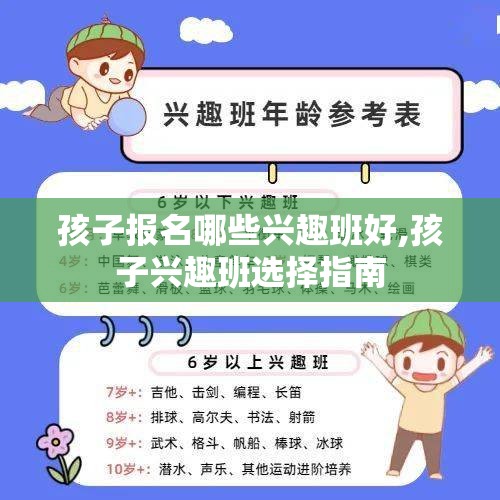 孩子报名哪些兴趣班好,孩子兴趣班选择指南