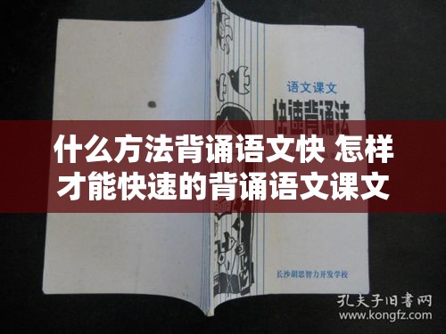 什么方法背诵语文快 怎样才能快速的背诵语文课文?