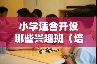 小学适合开设哪些兴趣班（培养孩子的兴趣爱好）