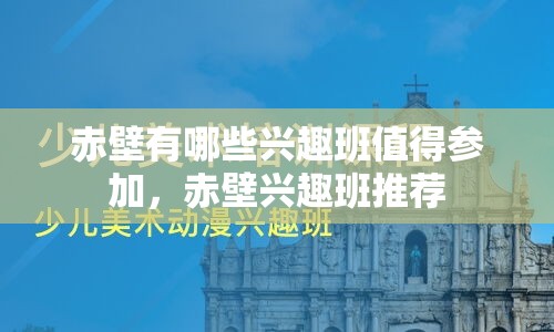 赤壁有哪些兴趣班值得参加，赤壁兴趣班推荐