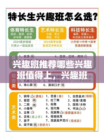 兴趣班推荐哪些兴趣班值得上，兴趣班选择指南