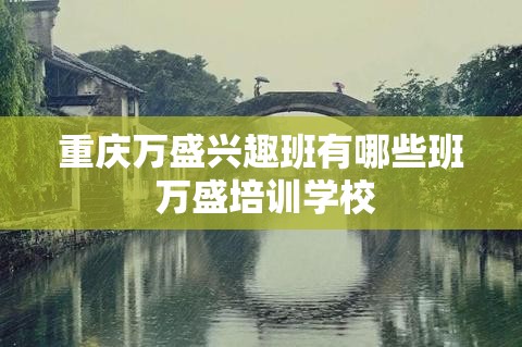 重庆万盛兴趣班有哪些班 万盛培训学校