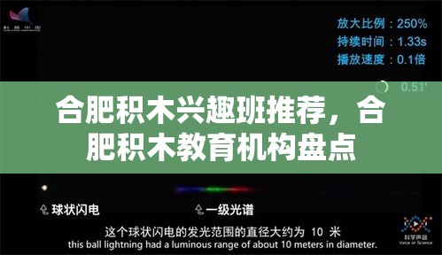 合肥积木兴趣班推荐，合肥积木教育机构盘点