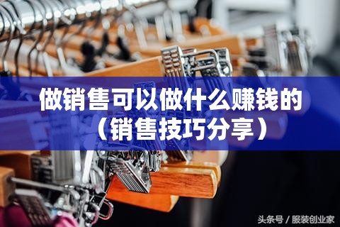 做销售可以做什么赚钱的（销售技巧分享）