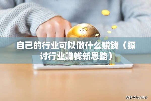 自己的行业可以做什么赚钱（探讨行业赚钱新思路）