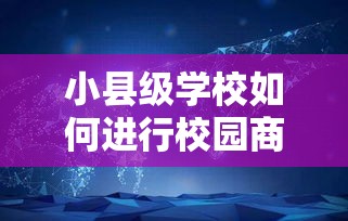 小县级学校如何进行校园商业运营（创造学校的经济效益）