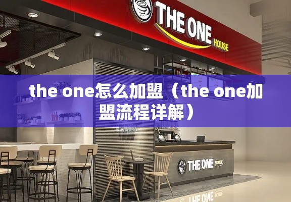 the one怎么加盟（the one加盟流程详解）