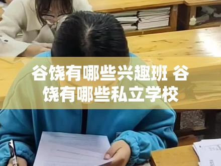 谷饶有哪些兴趣班 谷饶有哪些私立学校