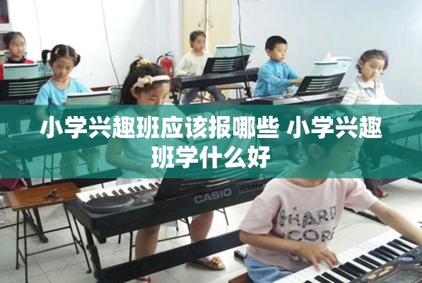 小学兴趣班应该报哪些 小学兴趣班学什么好