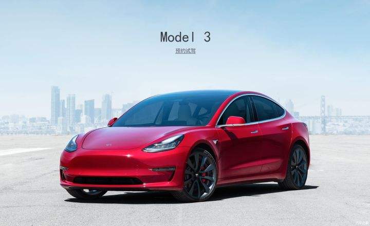 极地银特斯拉model3 特斯拉model3银色实拍