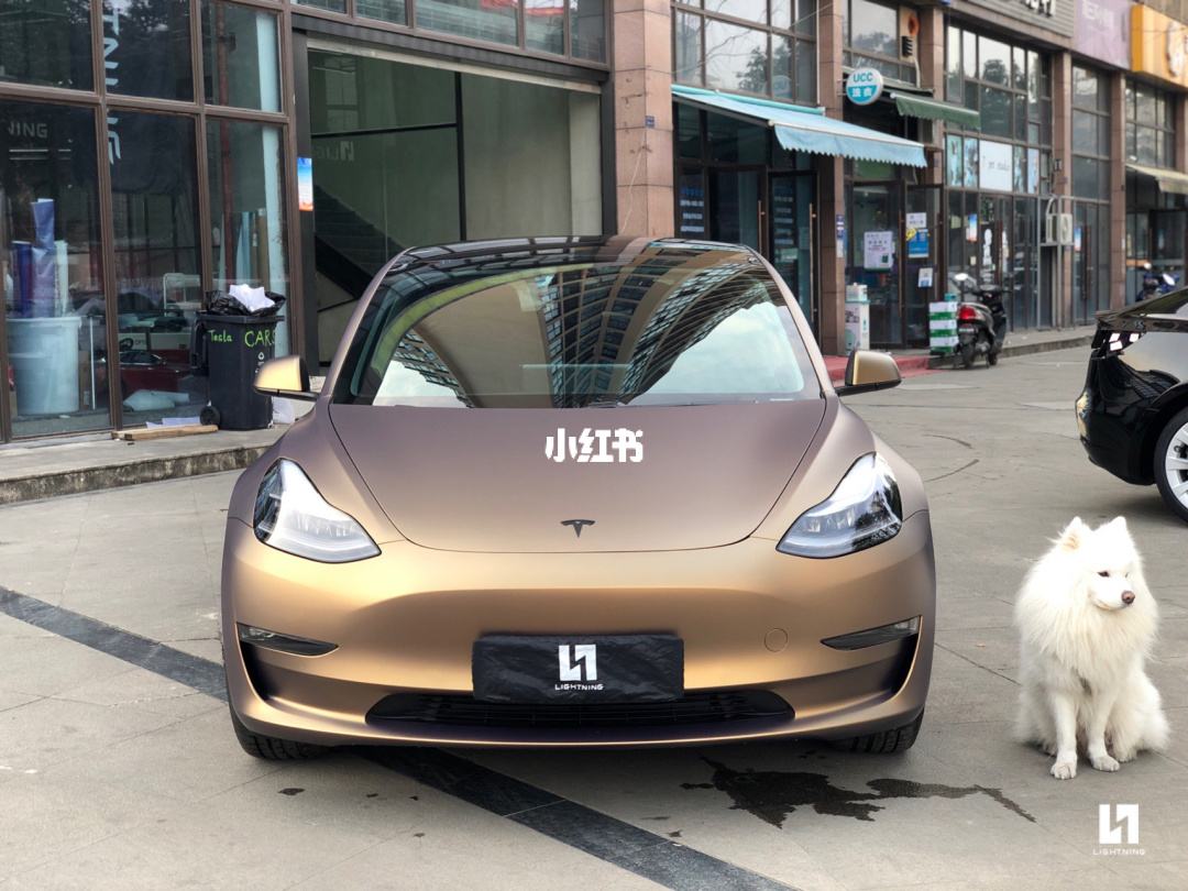 model3超亮烈焰橙 