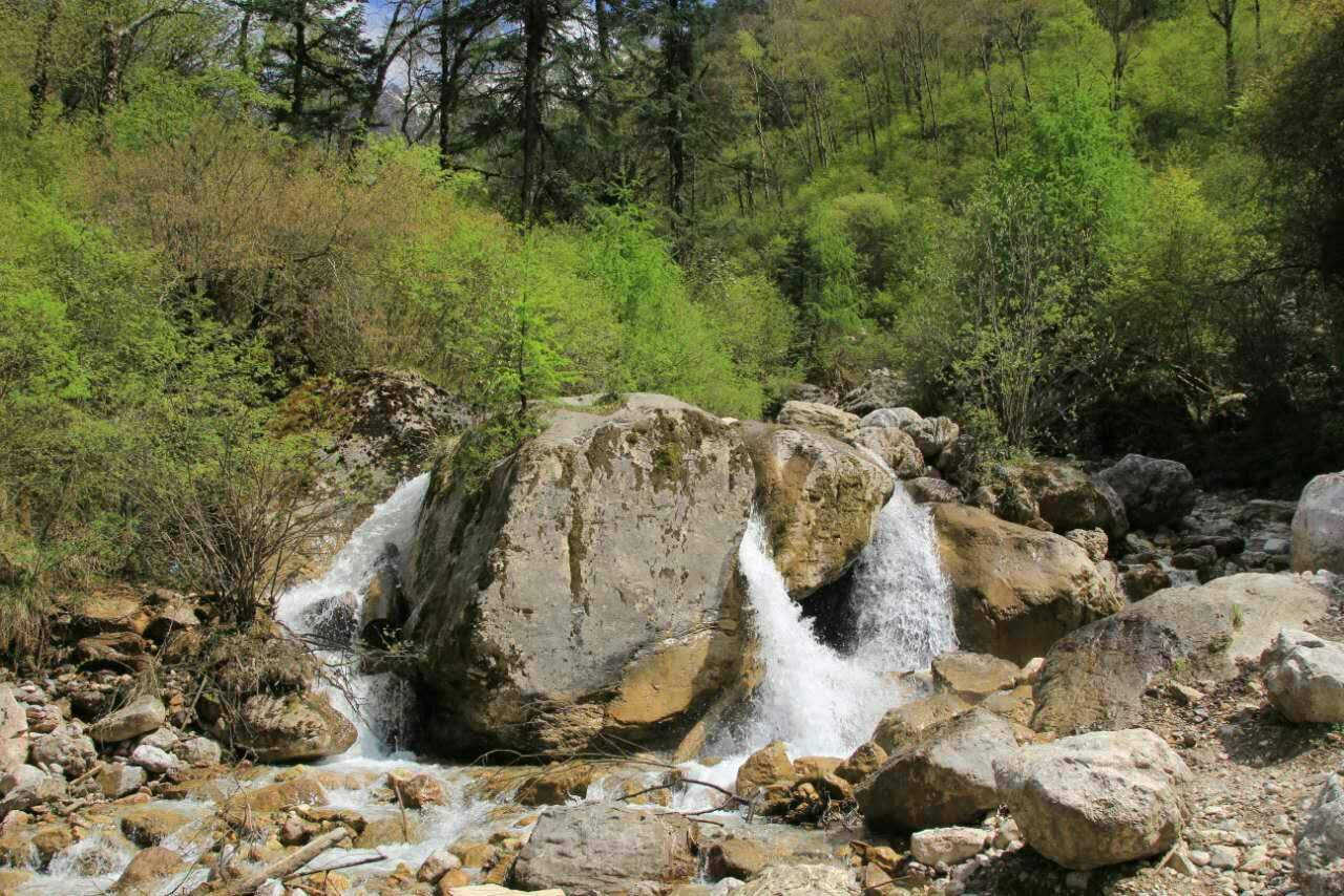 山涧溪水未解之谜 的溪水流过的山涧