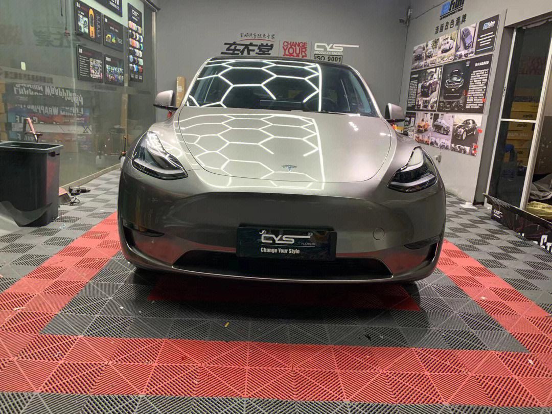 modely改色液态银 model3 液态金属银