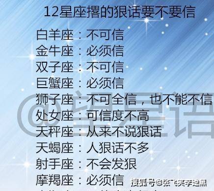 12星座智商排名表 12星座的智商排行榜