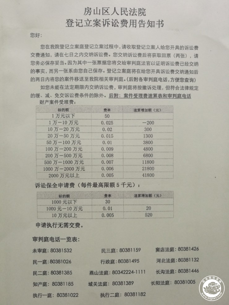 民事起诉费用多少 民事起诉费用多少钱