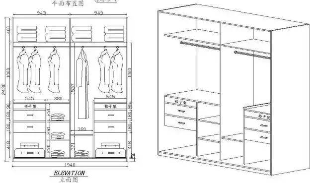 最合理的衣柜设计图 卧室衣柜图片大全2022新款