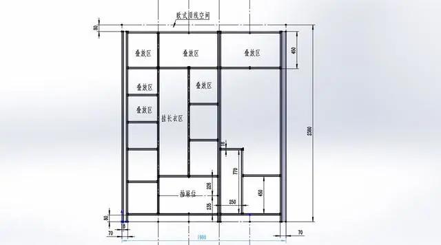 定制衣柜结构 定制衣柜尺寸标准长宽高