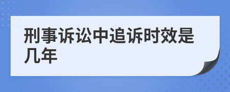 刑事时效期 刑事犯罪时效期为几年