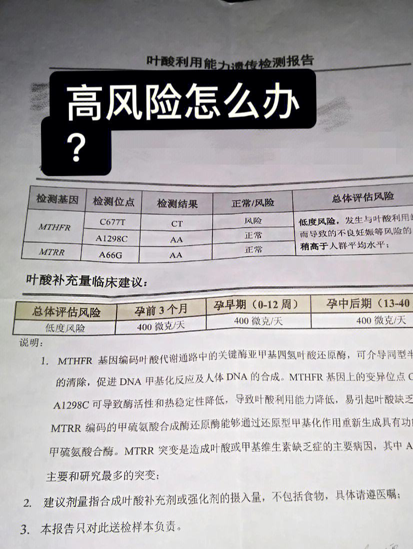 叶酸代谢检查 叶酸代谢检查多久出结果