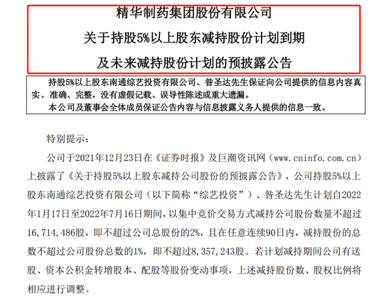 连收三个涨停后，国机精工股东抛出减持计划，还有多家公司遭连环减持