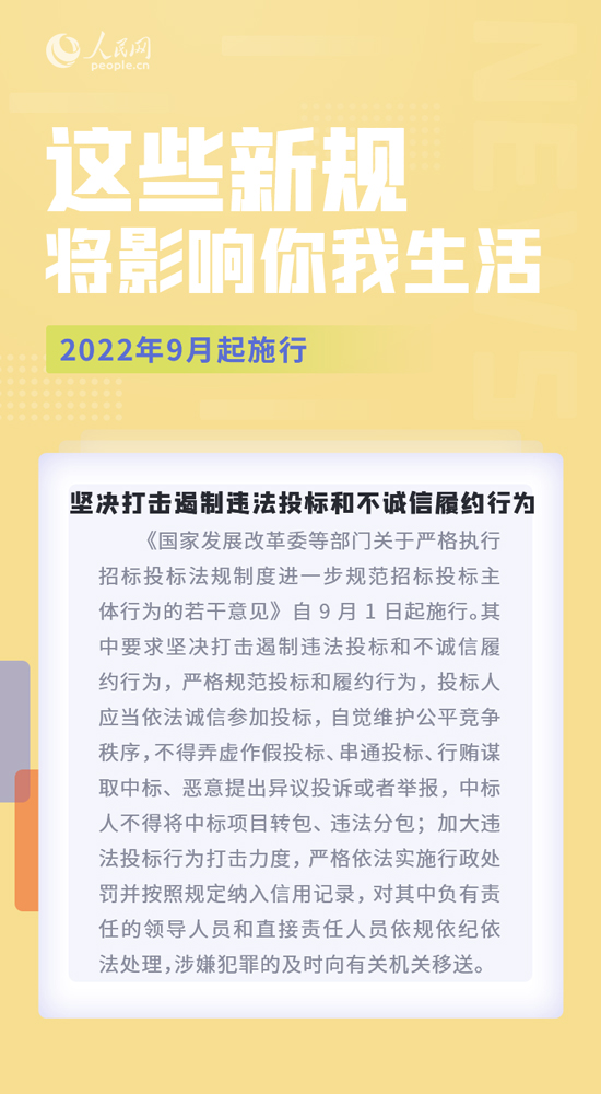 9月，这些新规将影响你我生活