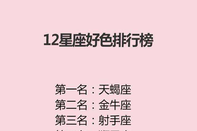 12星座排行榜大全(12星座排行榜大全图片)