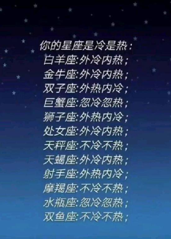 12星座的脾气(12星座的脾气排名)