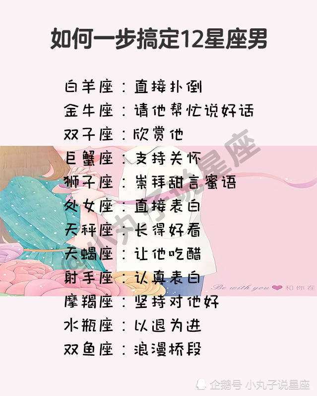 如何搞定12星座(如何搞定12星座女孩)