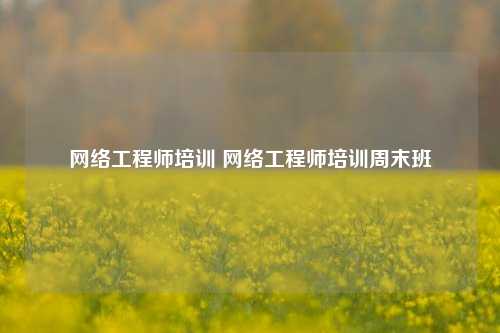 网络工程师培训 网络工程师培训周末班